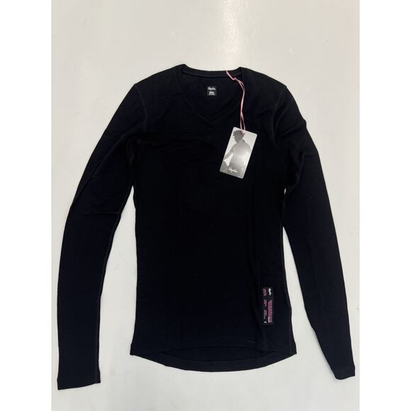 Rapha Long Sleeve 100% Merino Wool Baselayer Women’s Black small - Picture 1 of 3